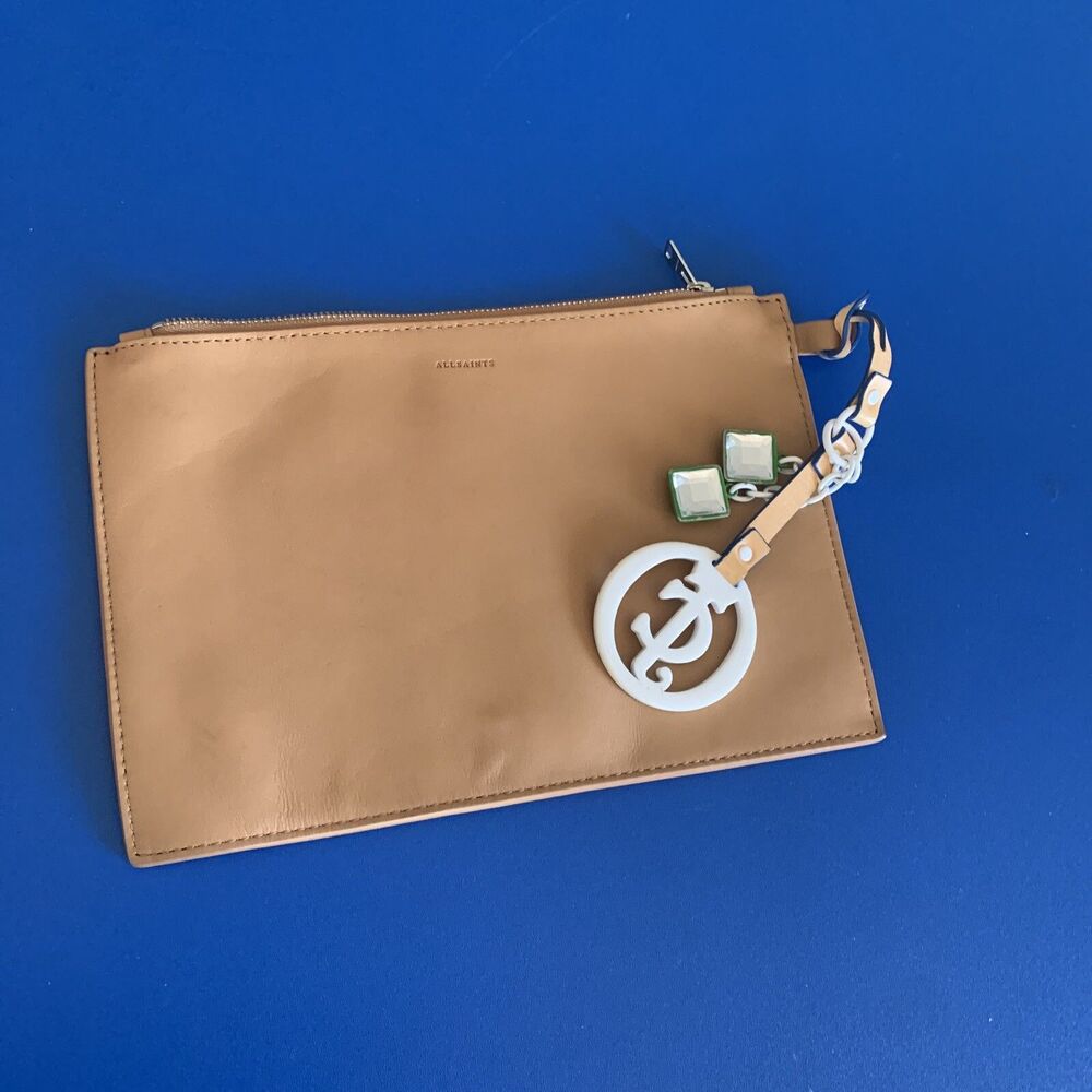 all saints leather Pouch Bag High end Leather